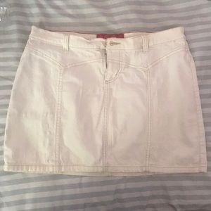 Vintage White denim skirt